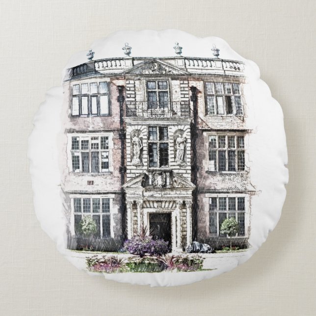 OLD ENGLAND ROUND PILLOW (Front)