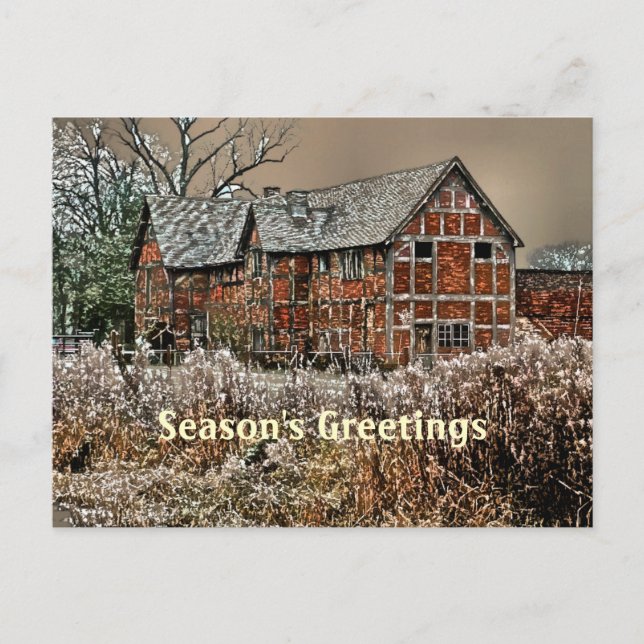 OLD ENGLAND UK HOLIDAY POSTCARD (Front)