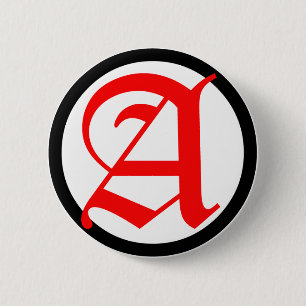 Old English Anarchy A 2 Inch Round Button