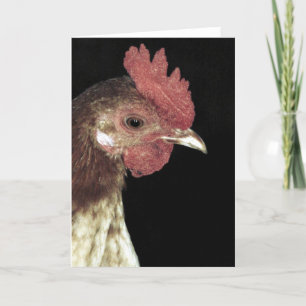 Old English Bantam Rooster Card