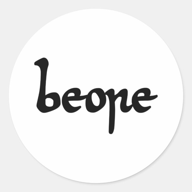 Old English Beer Classic Round Sticker (Front)