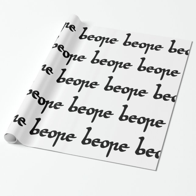 Old English Beer Wrapping Paper (Unrolled)