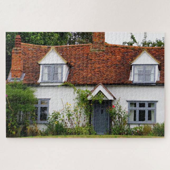 Old English Country House Rustic Building Jigsaw Puzzle (Horizontal)