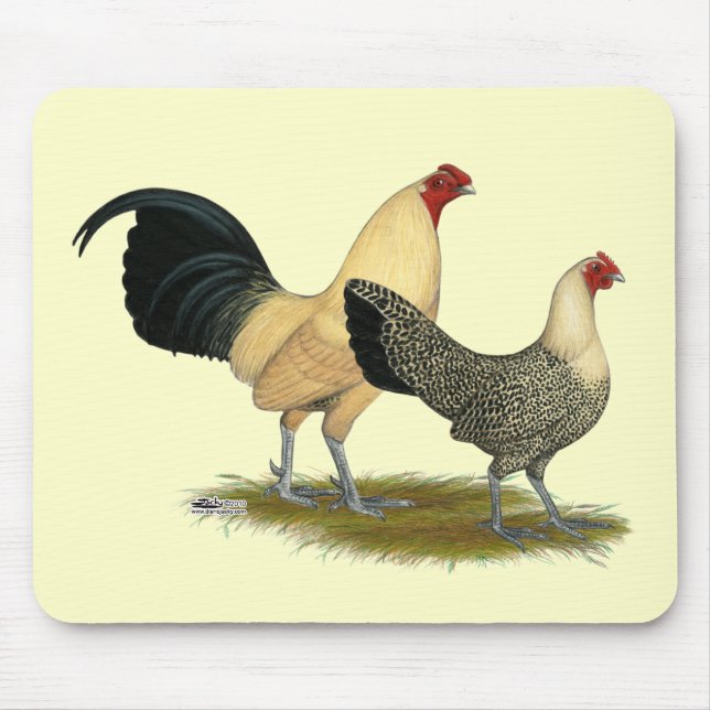 Old English Cream Buttercups Mouse Pad (Front)
