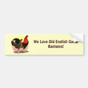 Old English Game Bantam: BB Red Bumper Sticker