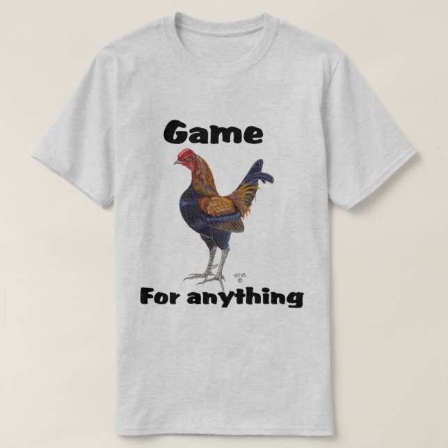 Old English Game Bantam Tshirt (Design Front)