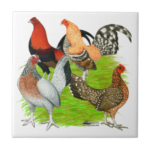 Old English Game Quartet Tile