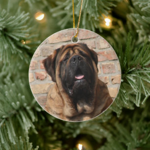 old english Mastiff Ceramic Ornament