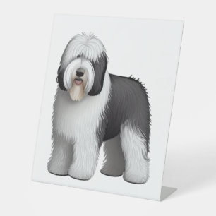 Old English Sheepdog 10 Pedestal Sign