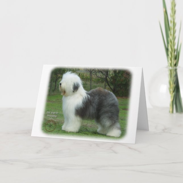 Old English Sheepdog 9F054D-18 Card (Front)