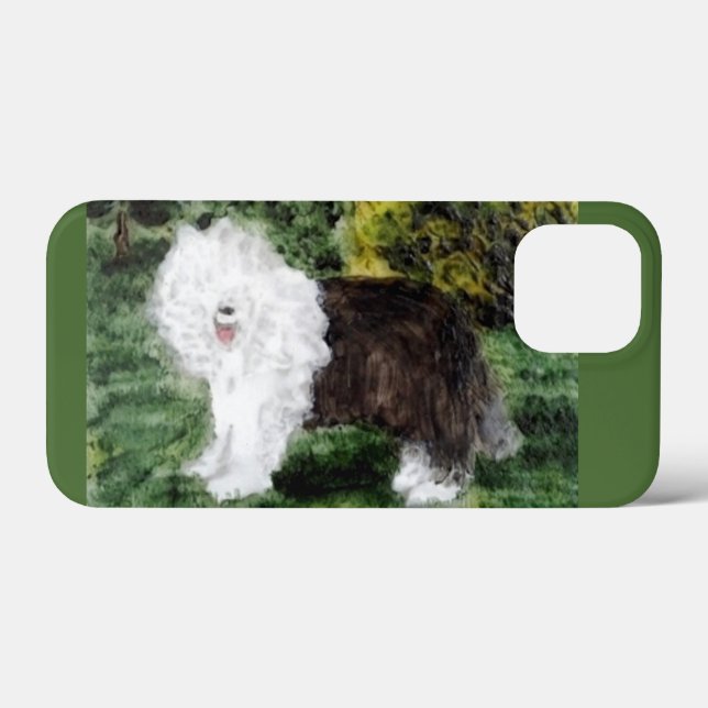 Old English Sheepdog Art Case-Mate iPhone Case (Back (Horizontal))