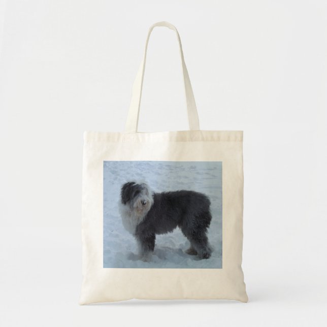 Old English Sheepdog Bag - Snow Dog! (Front)
