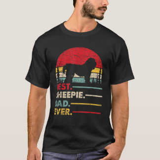 Old English Sheepdog Best Dad Ever Gift Dog Vintag T-Shirt