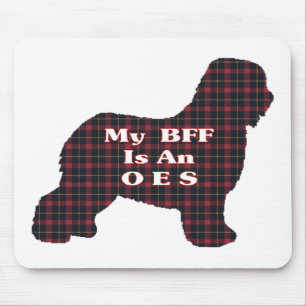 Old English Sheepdog BFF Gifts Mouse Pad