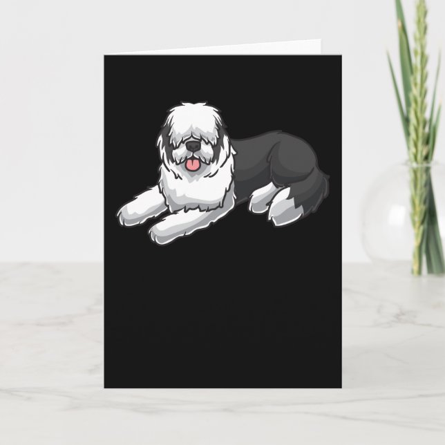 Old English Sheepdog Card (Front)