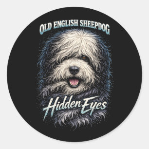 Old English Sheepdog Classic Round Sticker