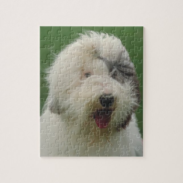 Old English Sheepdog Dog Puzzle (Vertical)
