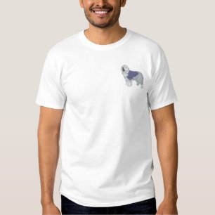 Old English Sheepdog Embroidered T-Shirt