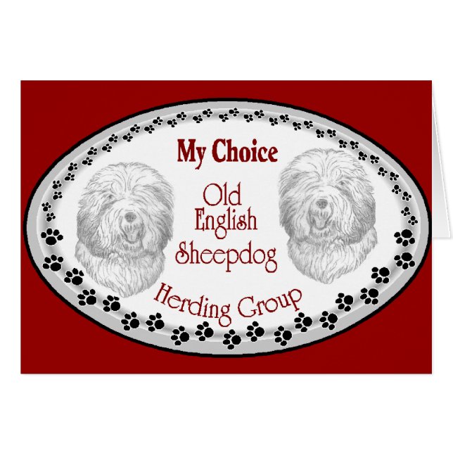 Old English Sheepdog Gifts (Front Horizontal)
