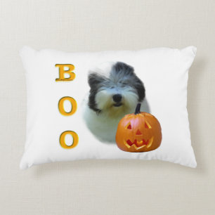 Old English Sheepdog Halloween Boo Decorative Pillow