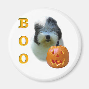Old English Sheepdog Halloween Boo Magnet
