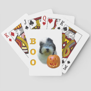 Old English Sheepdog Halloween Boo Playing Cards