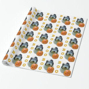 Old English Sheepdog Halloween Boo Wrapping Paper