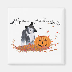 Old English Sheepdog Halloween Magnet