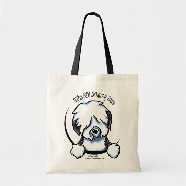 Old English Sheepdog IAAM Tote Bag (Front)