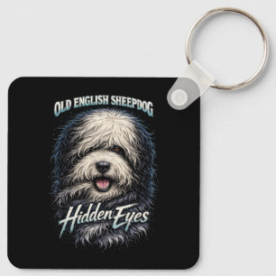 Old English Sheepdog Keychain
