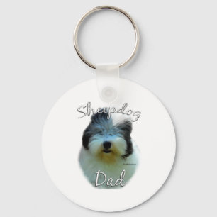 Old English Sheepdog Keychain