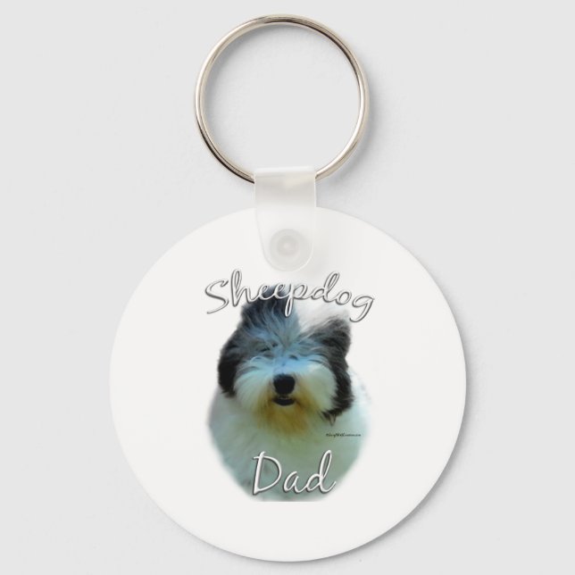 Old English Sheepdog Keychain (Front)