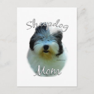 Old English Sheepdog Mom 2 Postcard