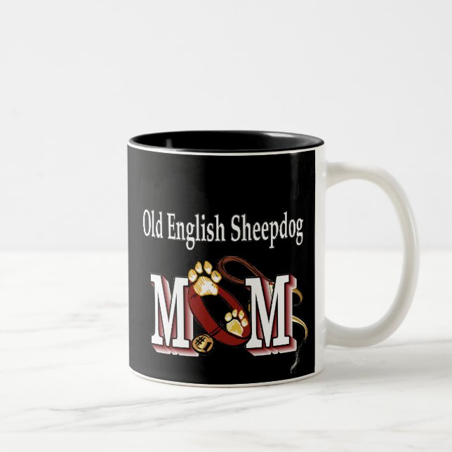 Old English Sheepdog Mom Mug (Right)