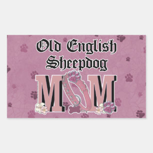 Old English Sheepdog MOM Sticker