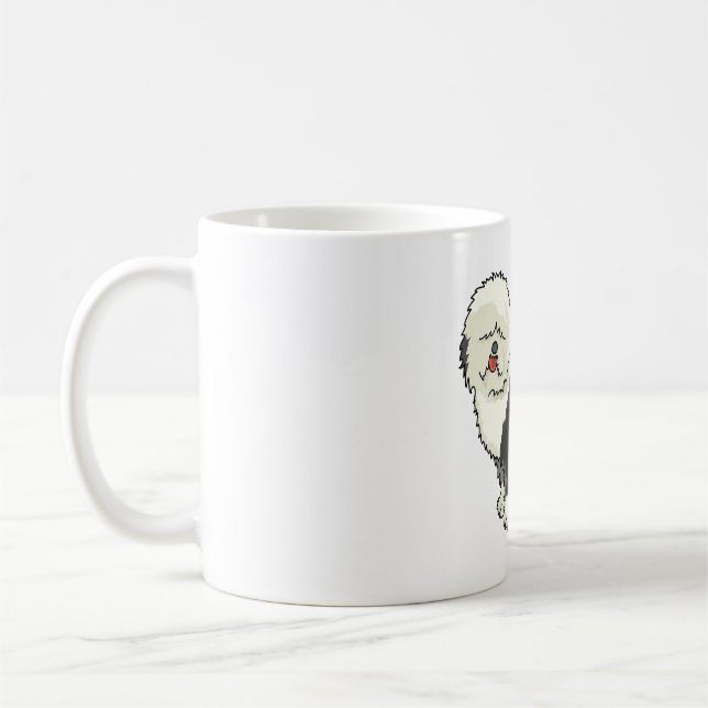 Old English sheepdog my friend  Coffee Mug (Left)