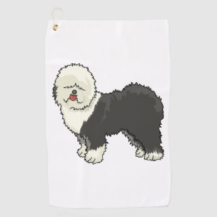 Old English sheepdog my friend  Golf Towel