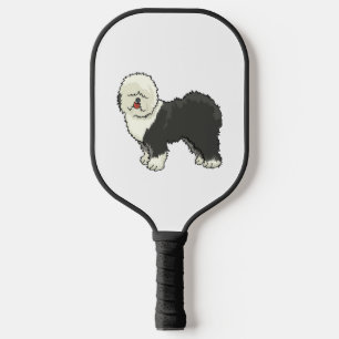 Old English sheepdog my friend Pickleball Paddle