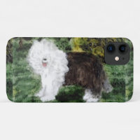 Old English Sheepdog Painting Cute Dog