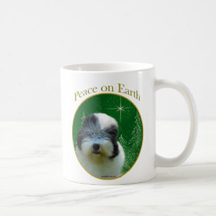 Old English Sheepdog Peace Coffee Mug
