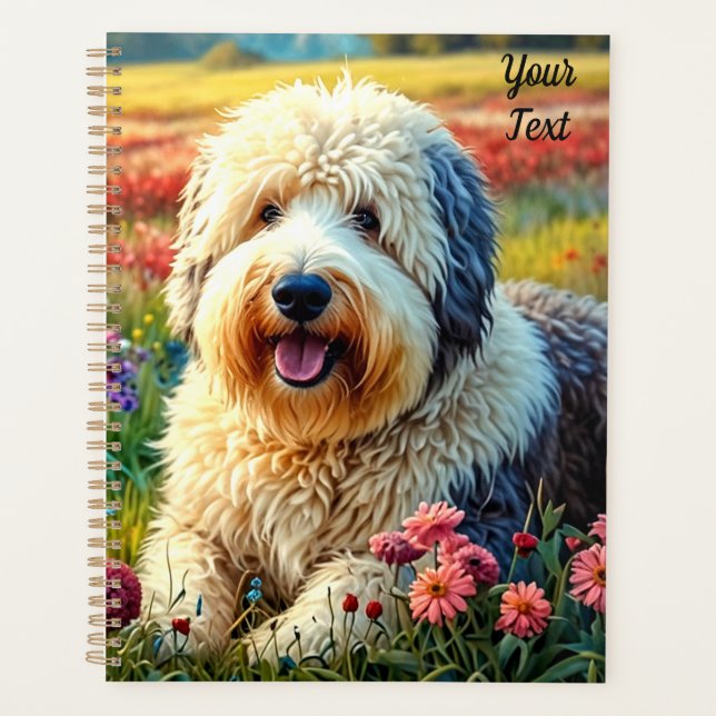 Old English Sheepdog Planner (Front)