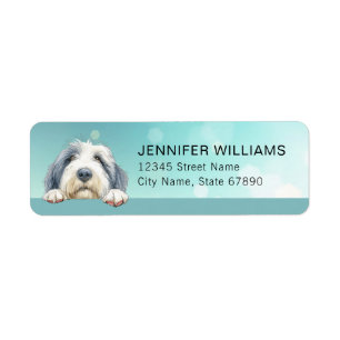 Old English Sheepdog Return Address Labels