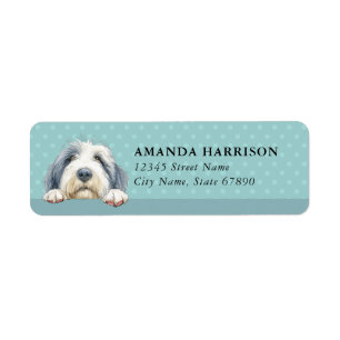 Old English Sheepdog Return Address Labels