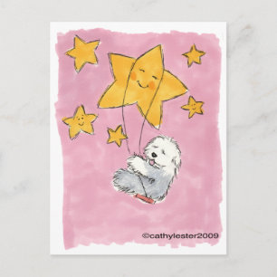 Old English Sheepdog Star Postcard