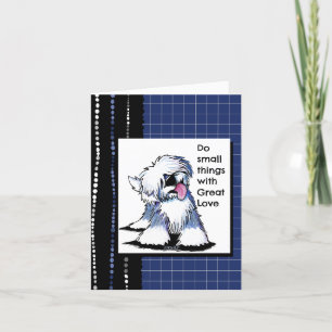 Old English Sheepdog  Thank You Card