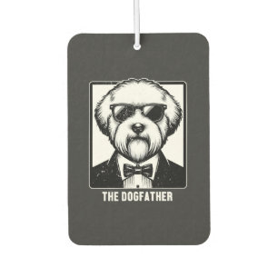 Old English Sheepdog The Dogfather Tuxedo Cool Fun Air Freshener