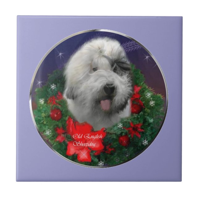 Old English Sheepdog Tile (Front)