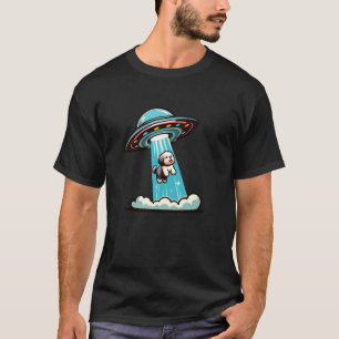 Old English Sheepdog UFO Dog Funny Extraterrestria T-Shirt