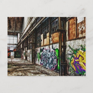 old factory postcard