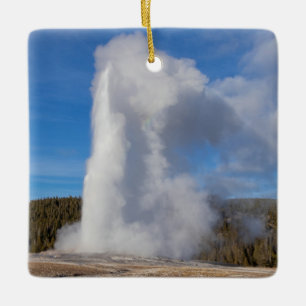 Old Faithful Geyser Ornament